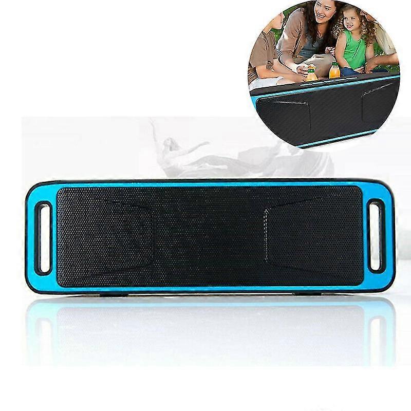 Wireless Bluetooth Speaker, Portable Stereo Speaker, Hd Audio - Blue