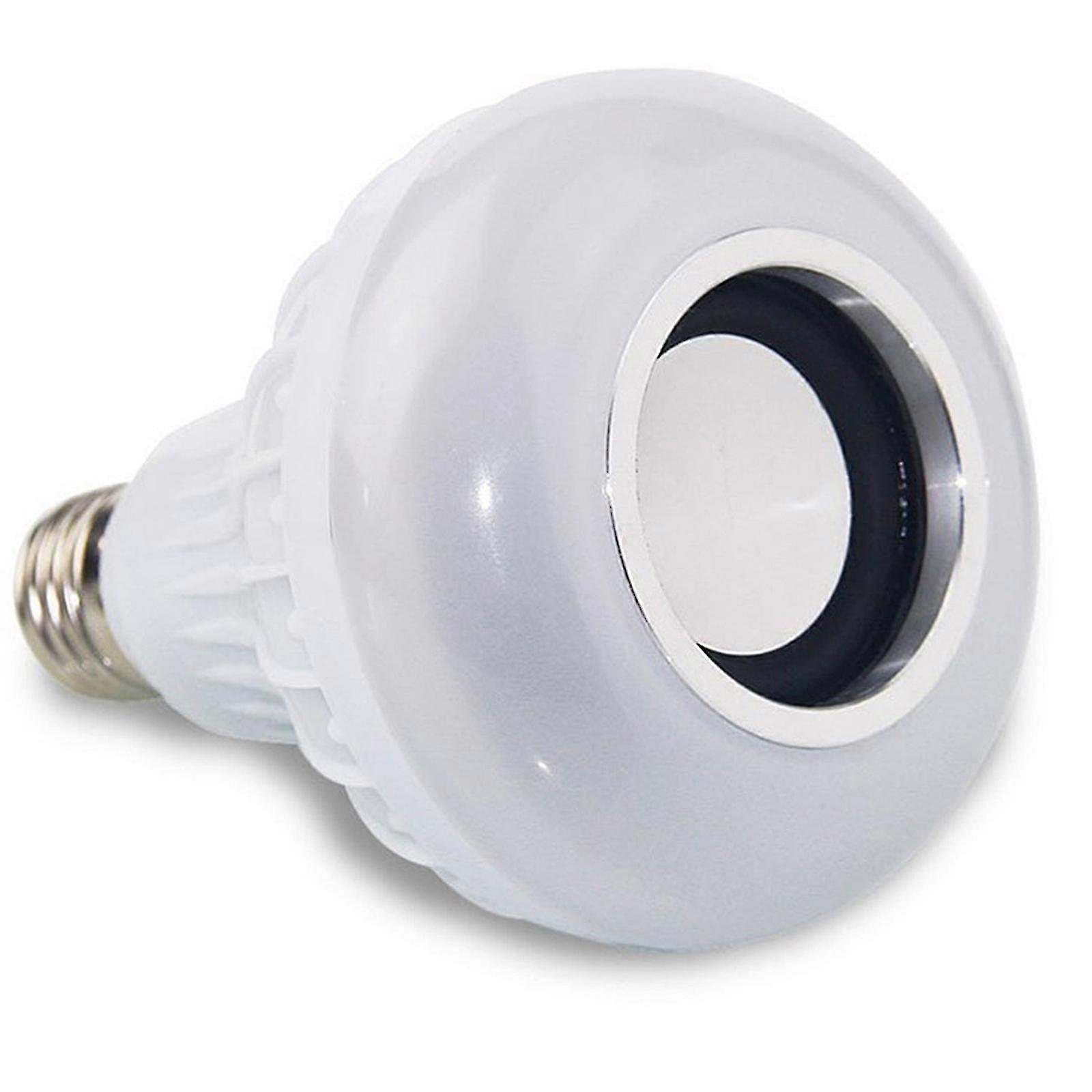 E27 Rgbw Bluetooth Music Bulb Light - 12w Energy Saving Led Lamp With Remote Control