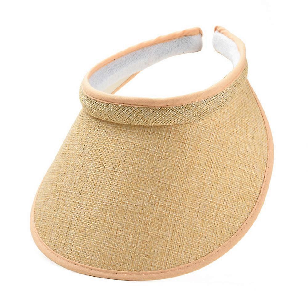 Summer Sun Hat Portable Wide Brim Beach Hats Outdoor Traveling Foldable Visor Hat Multi-function Straw Cap Suncap for Women