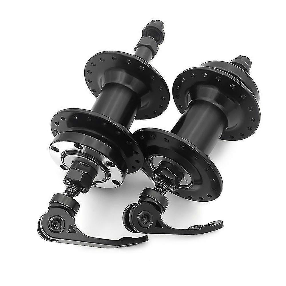 Mtb Bike Disc Brake Casette Bearing Hub Set - 36h Front Rear Hub with Quick Release Lever Skewers Axle