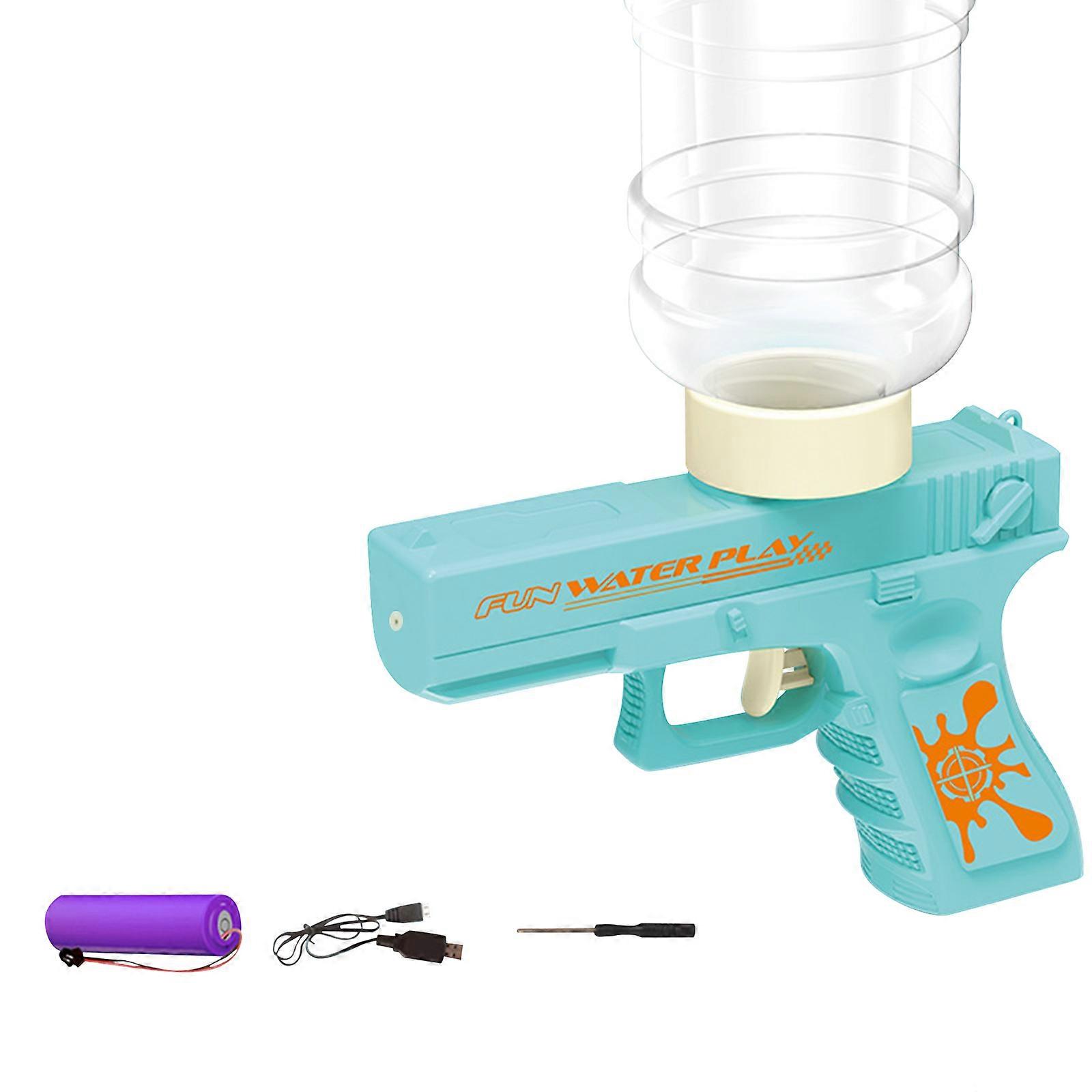 Πιστόλια φυσαλίδων τριών λειτουργιών με λύση φυσαλίδων για παιδιά, εσωτερικό και εξωτερικό παιχνίδι, καλοκαιρινό θεματικό πάρτι και γενέθλια, 100% νέο