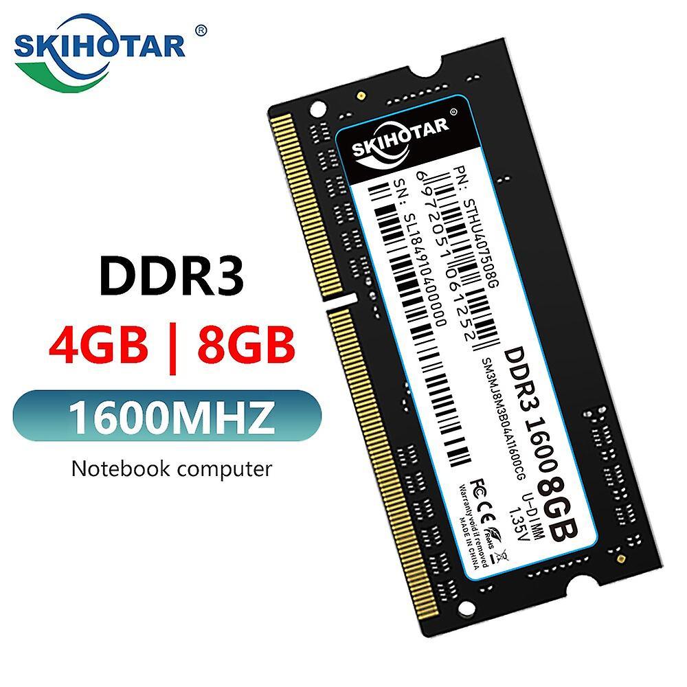 SKIHOTAR DDR3 Så Dimm Ram Notebook Memory Module DDR3 4GB 8GB 1333MHZ 1600MHz PC4 Memoria RAMS
