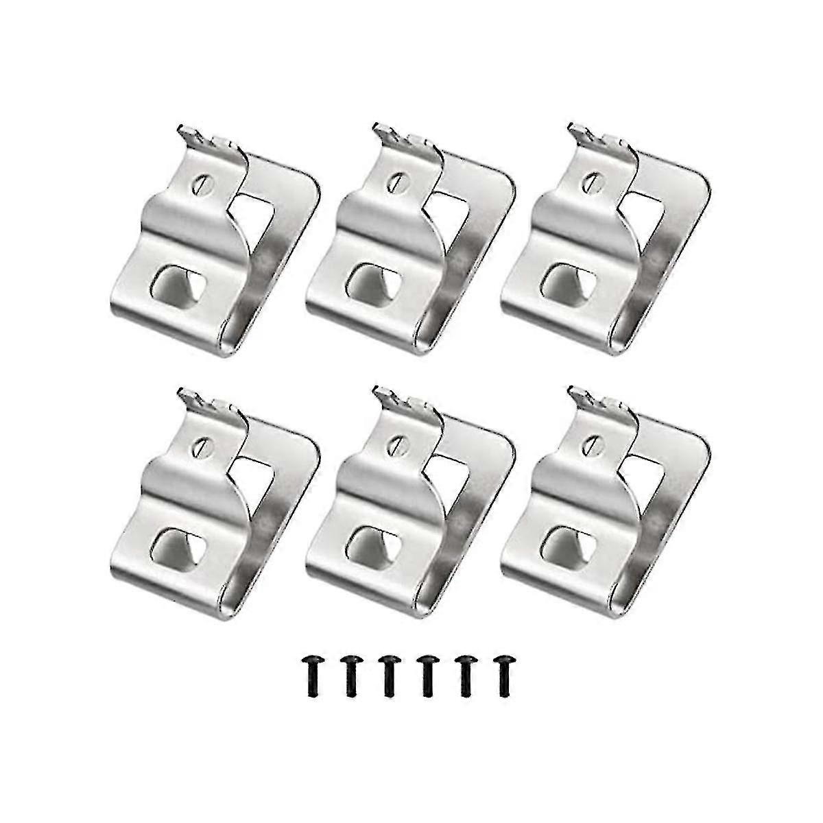 Belt Clip, 12pcs Stainless Steel Drill Tool Clips Hook Kit With Screws For N268241 Fit For 20v Powe Wuqx