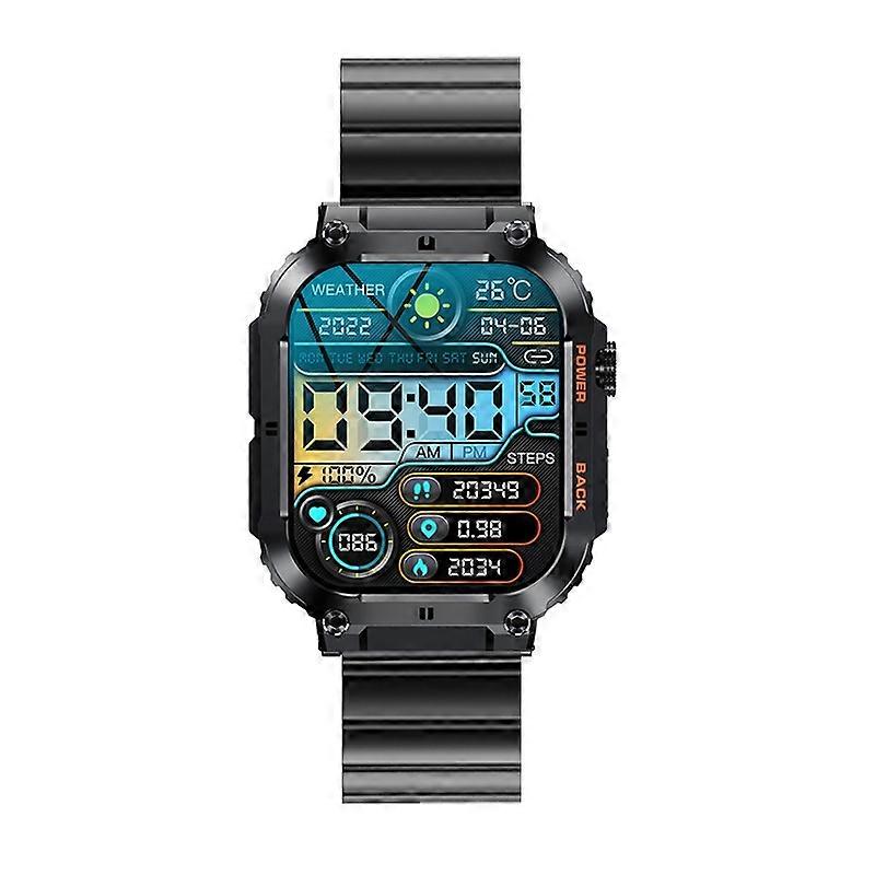 K57 Pro Call Smartwatch Schwarz Bambus