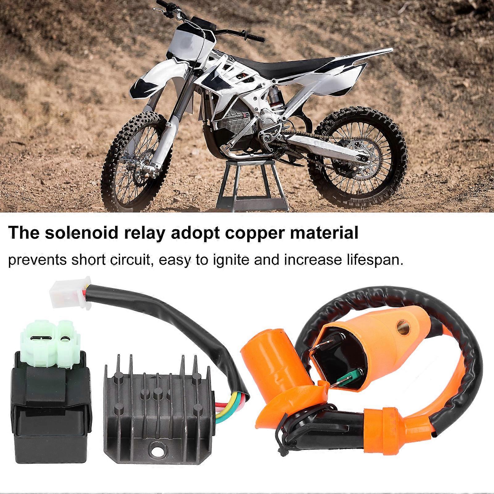 Ignition Coil Rectifier Solenoid Relay Spark Plug 6-Pin AC CDI Kit Fit For GY6 50cc 150cc 125cc Raci Uygun Fiyatlu0131 Satu0131n Alu0131n - Fiyat, ücretsiz Teslimat, Fotou011fraflarla Gerçek Yorumlar - Foto 4