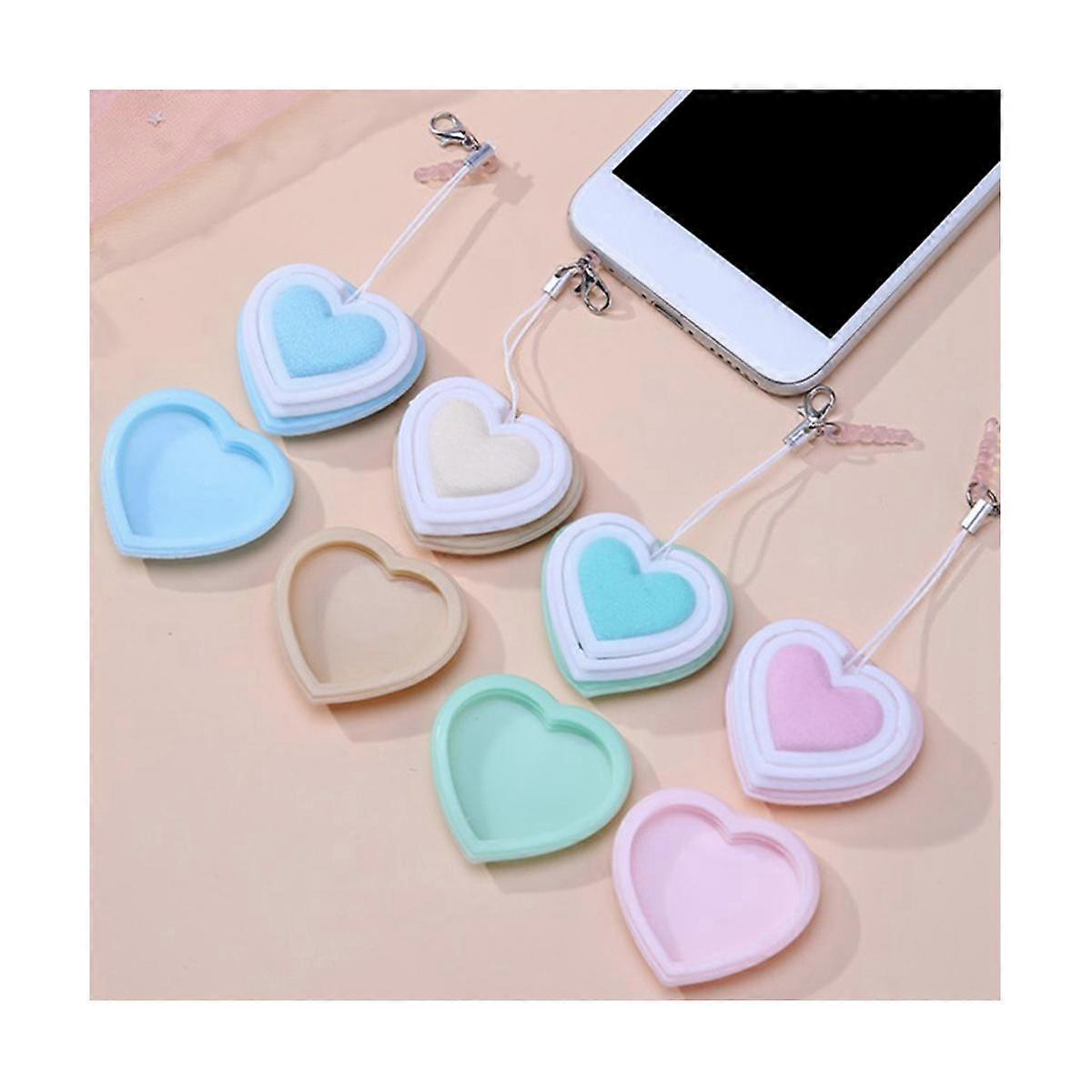 Love Heart Shape Phone Wipe Cloth Screen Wipe Cleaning Glasses Lens Wipe Camera Lens Wipe Cleaning