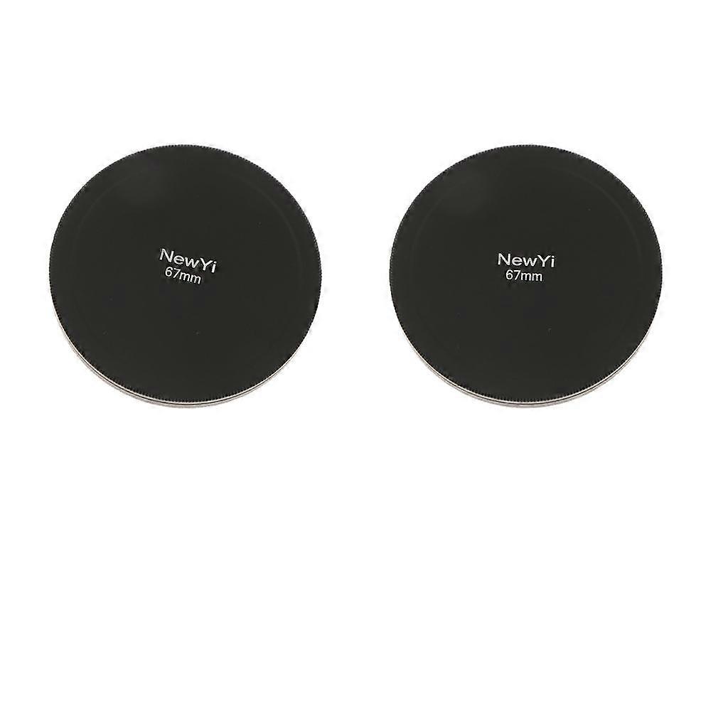 2xDustproof Filter Protection Box Camera Lens Filters Storage Cap Case-67mm