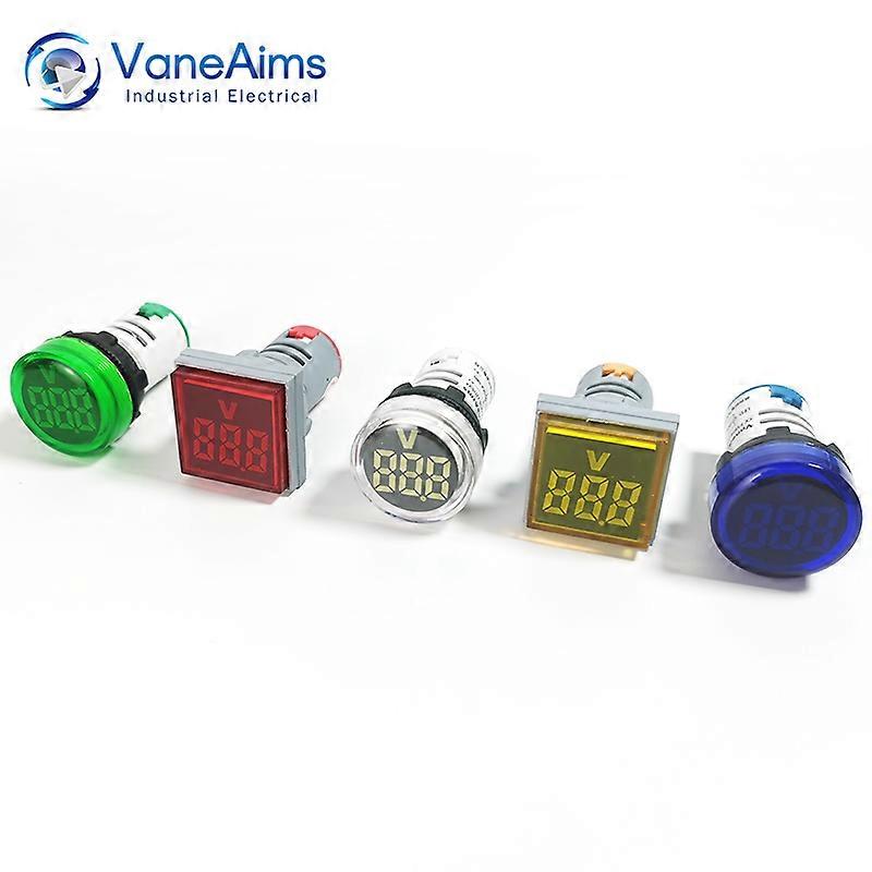 Woltomierz DC VaneAims LED Cyfrowy wyświetlacz analogowy Cyfrowy wyświetlacz 4-100V-ROUND