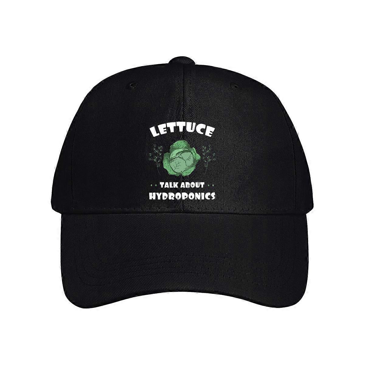 Lettuce Talk About Hydroponics Baseball Cap