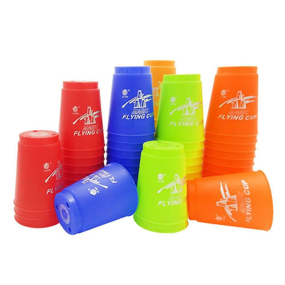 12 sztuk / zestaw Speed Cups Game Rapid Game Sport Flying Stacking Hand Speed Training Game