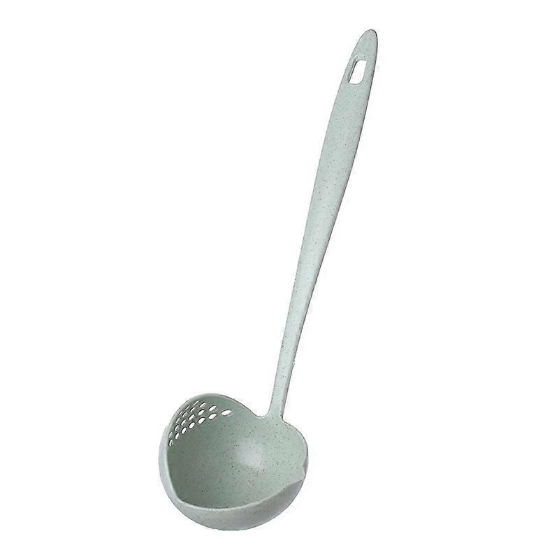 Soup Spoons, 2 in 1 Kitchen Soup Ladle, Cooking Serving Spoons, Long Handle Food Strainer Spoon