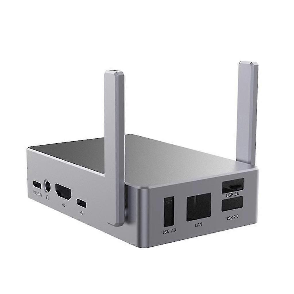 Aluminum Grey Protective Case / Box / Enclosure For Raspberry Pi 5 / Pi 5b Banmo
