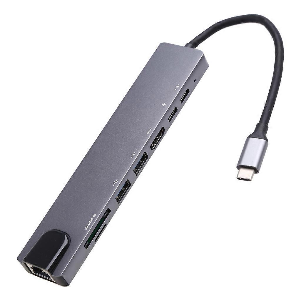 Multi USB Type-C 3.1 8-Port Converter for PC Laptop Notebook Receiver Computer
