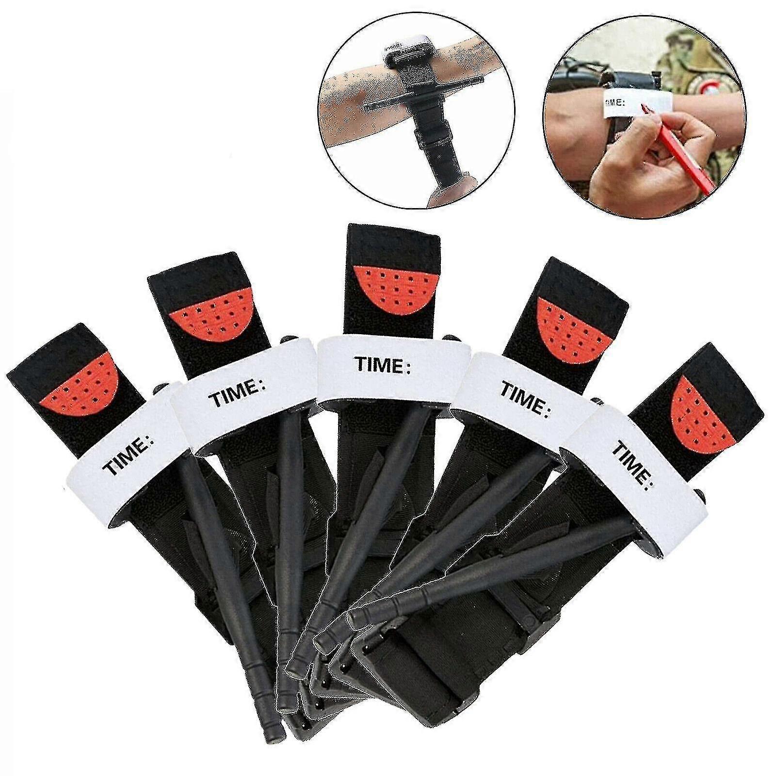 2pcs/5pcs Pcs Tourniquet Rapid One Hand Application Emergency Outdoor First Aid Kit