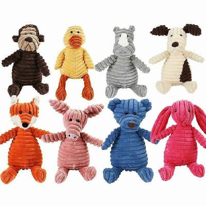 Cachorro de estimação cachorrinho Chew Toy Squeaker Squeaky Soft Plush Play Sound Teeth Toys
