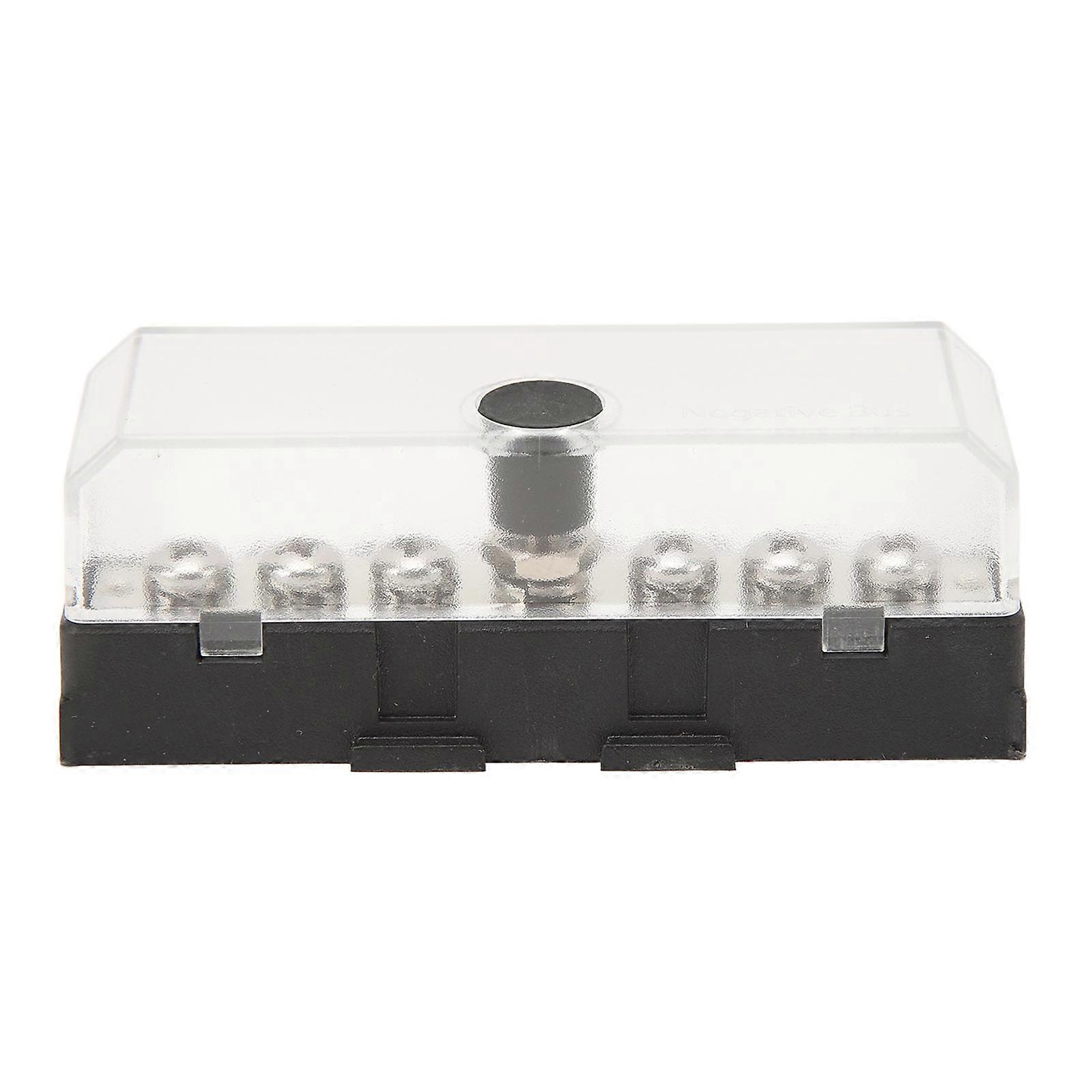 32V 100A 12 Terminal Power Distribution Block Terminal Bus Bar with Cover compatible with Trucks RVs Boats