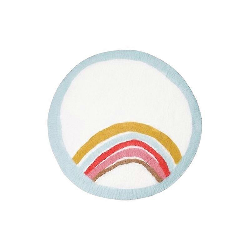 Round Rugs for Bedroom Soft High Pile Cartoon Carpets for Kid Play Room Dog Pet Mat Decorate Home Anti-Slip Floor