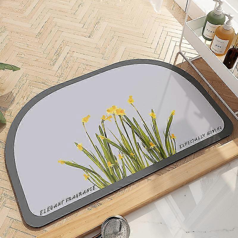 Bath Mat Non Slip Absorbent Shower Bathroom Rug Carpet Simple No630