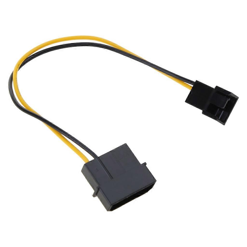 20 cm großer 4-poliger Molex-IDE-zu-3-poliger CPU-/Gehäuse-Lüfter-Stromanschluss vom Typ D