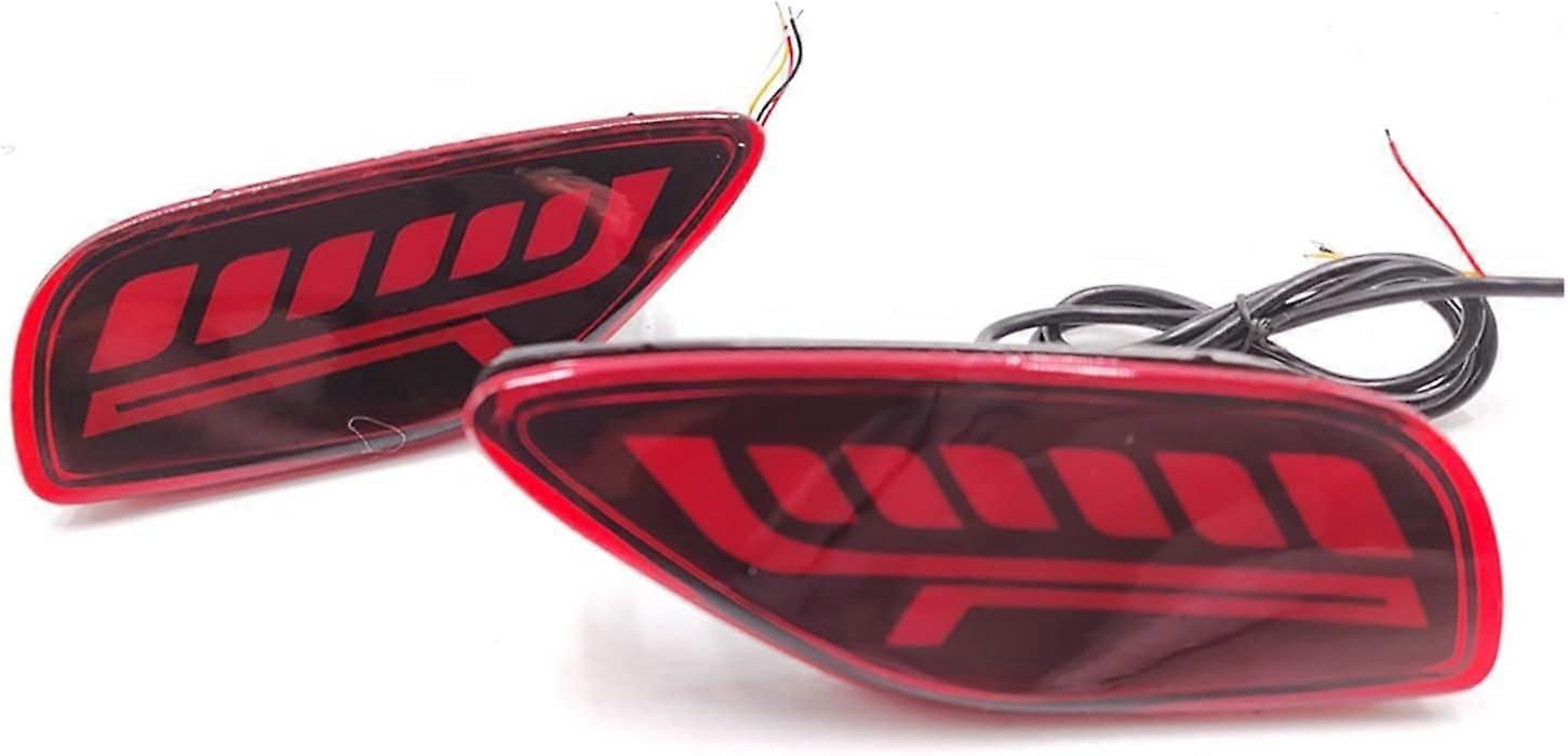 TWOMEM 1 Pair Car Reflector Tail Light Rear Bumper Light For Kia For Seltos 2019 2020 2021 Rear Fog Lamp Brake Light Turn Signal Rear Tail Lamps (Colo