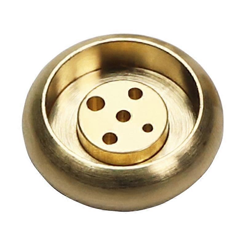 Incense Burner Brushed Surface Anti-oxidation Compact Detachable 5 Holes Brass Stick Holder for Home
