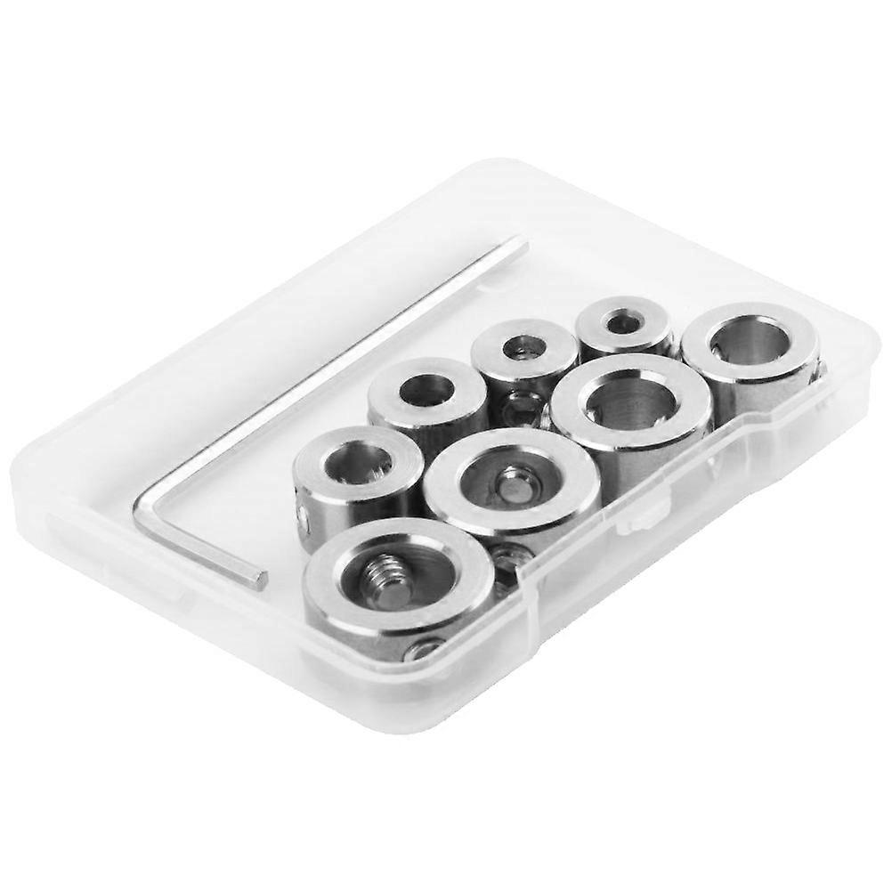 8pcs Drill Depth Stop Drill Bit Collars 3-10mm Ring Positioner Spacing Locator