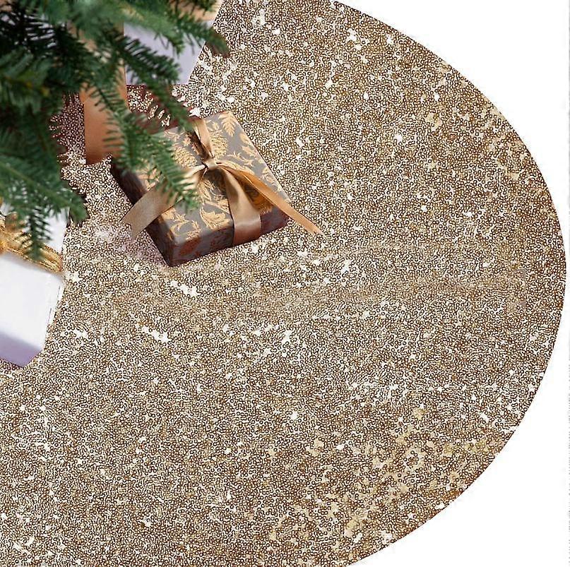 Tree Skirt Christmas Tree Supplies Sequin Tree Skirt for  Xmas Tree Mat