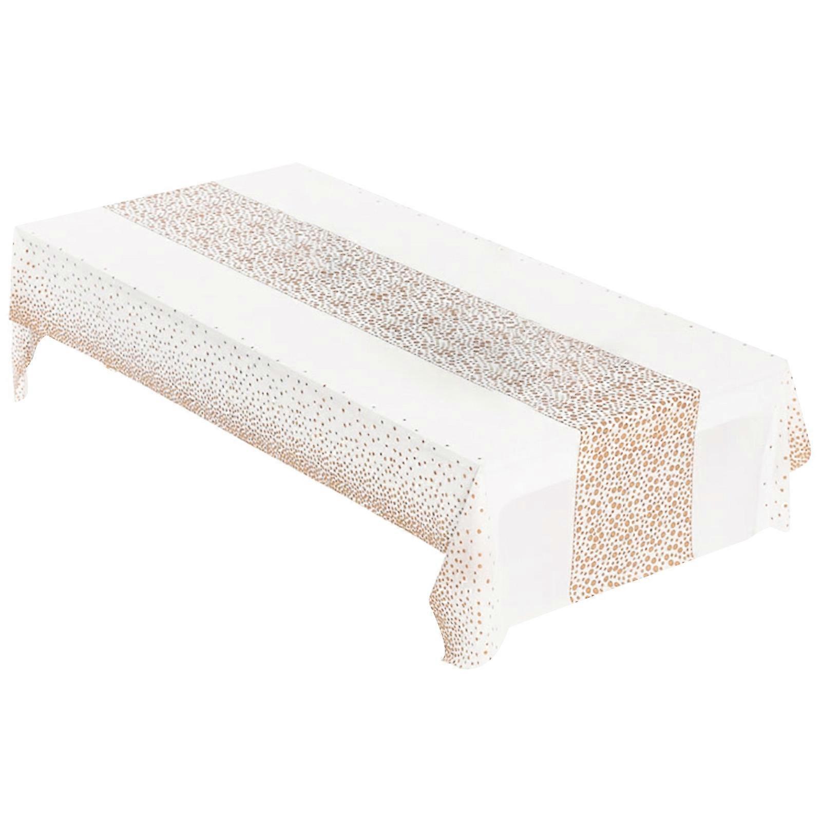 Rectangular Disposable Tablecloth European Style PEVA Eco-friendly Party Tablecloth for Gifts