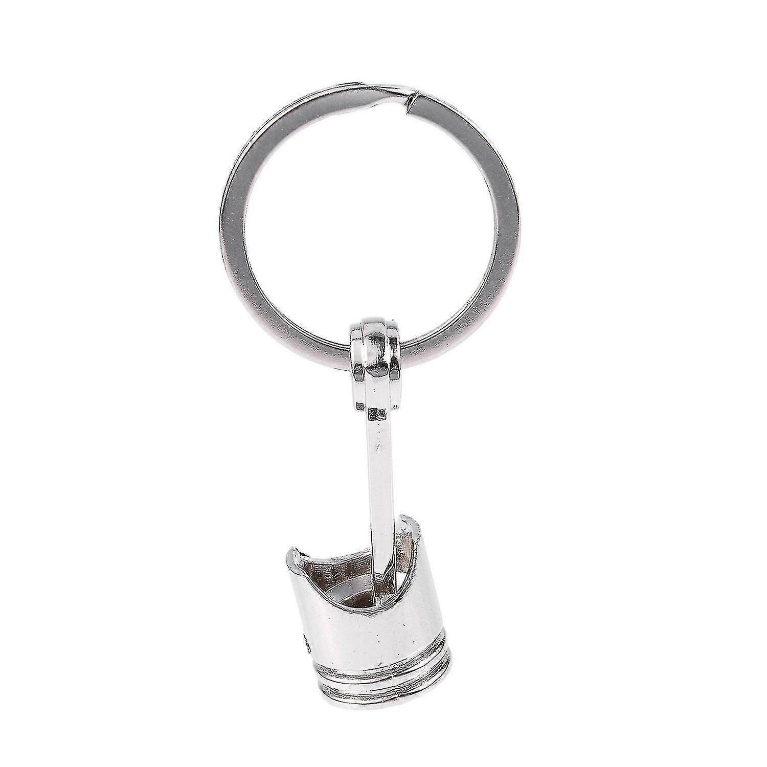 Car Engine Keyring Chain Keychain Key Silver