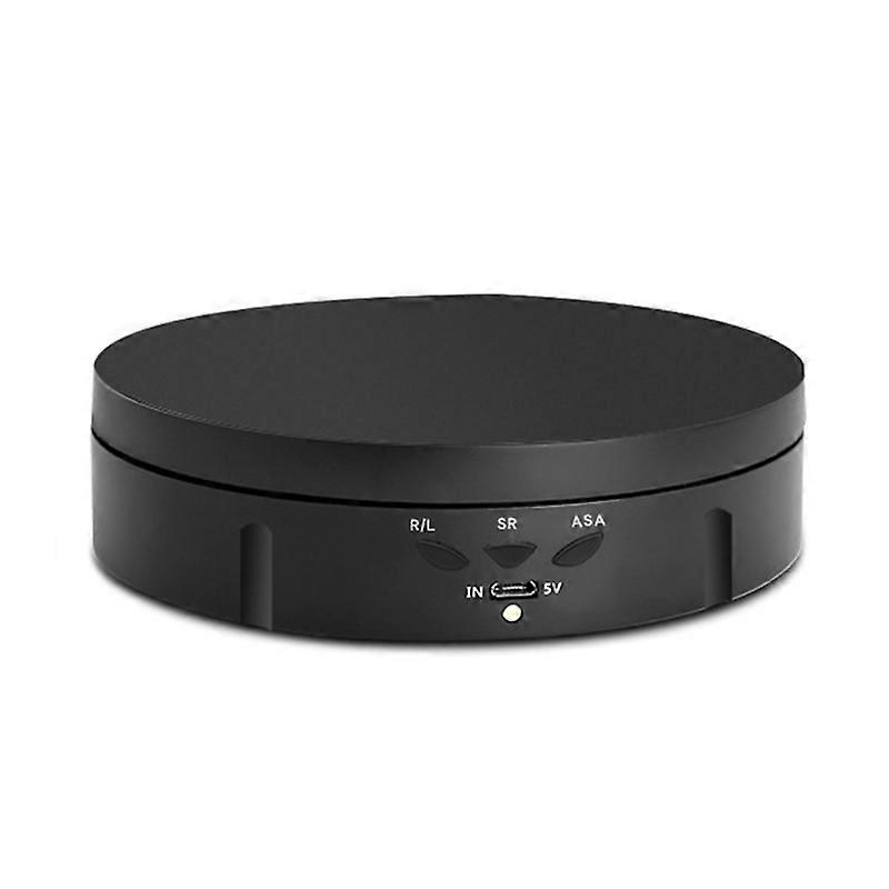 Motorized Turntable Round Shape Adjustable Speed ABS Mute Rotating Showcase for Jewelry