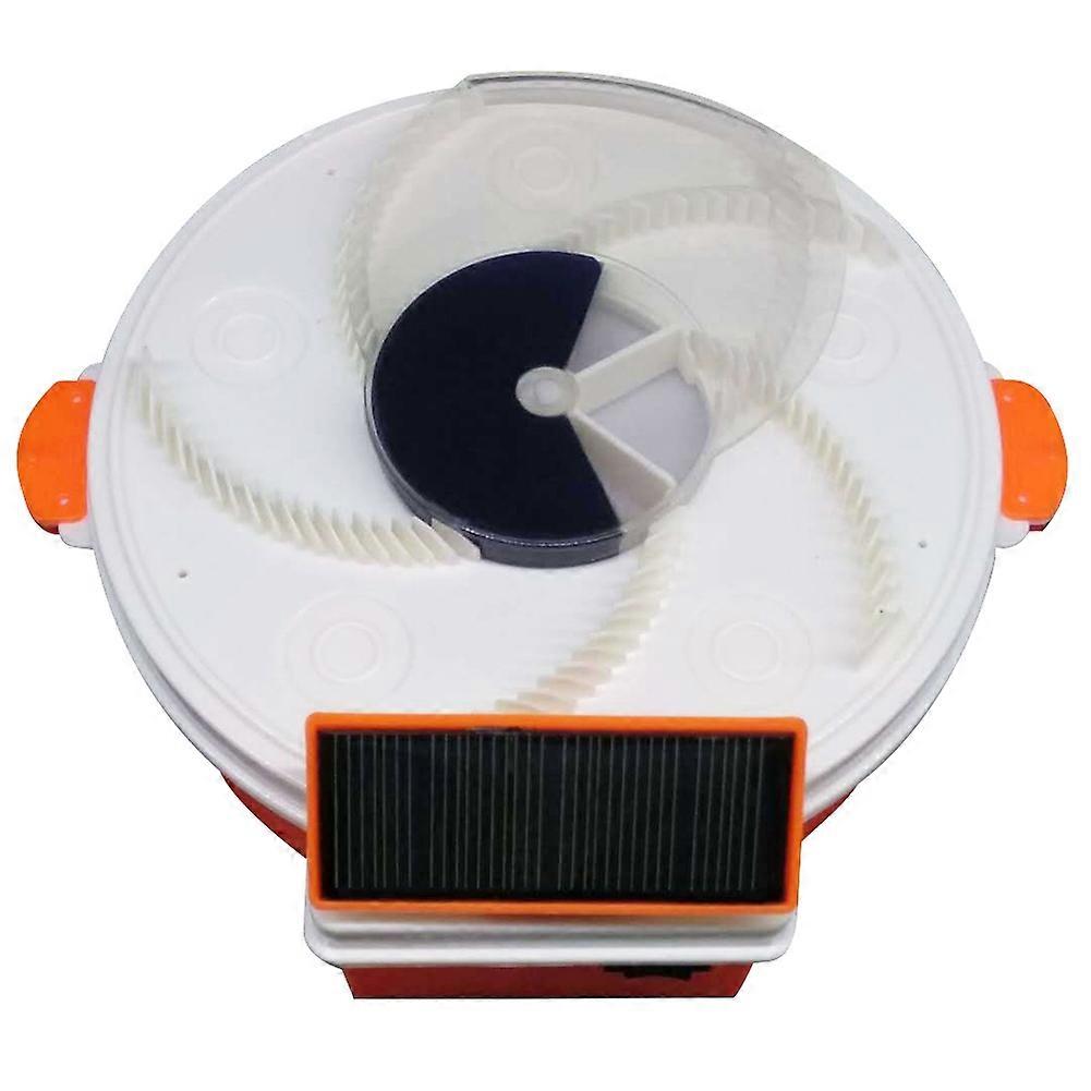 Solar Powered Electric Flies Luring Trap Device Mute Rotating Pests Catcher Qinhai
