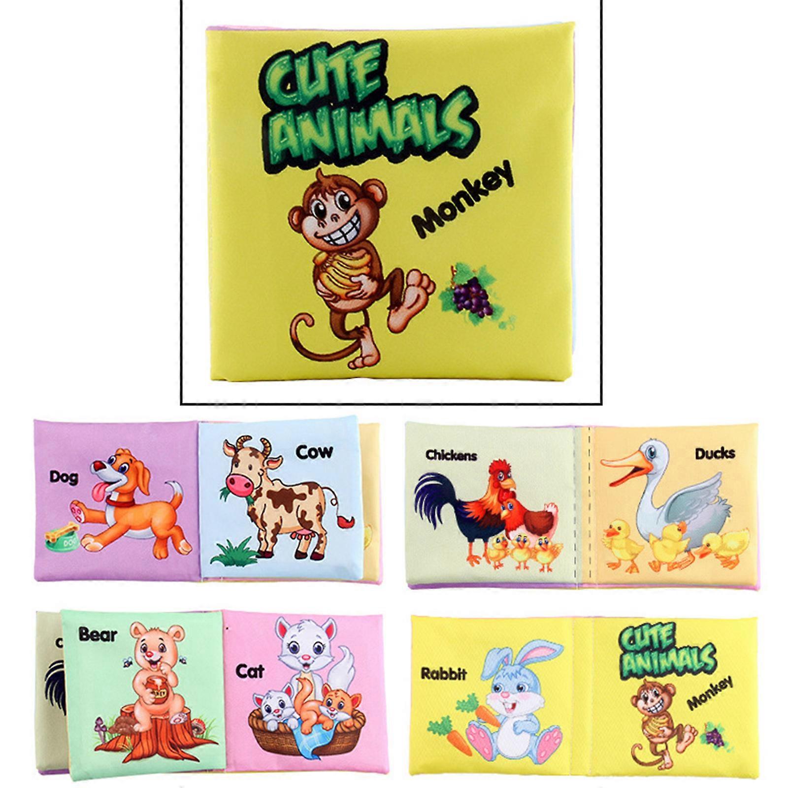 ベビークロスブック楽しいインタラクティブおもちゃ摩擦とカサカサ音のファブリックブックベビーシャワーギフトキッズ幼児用