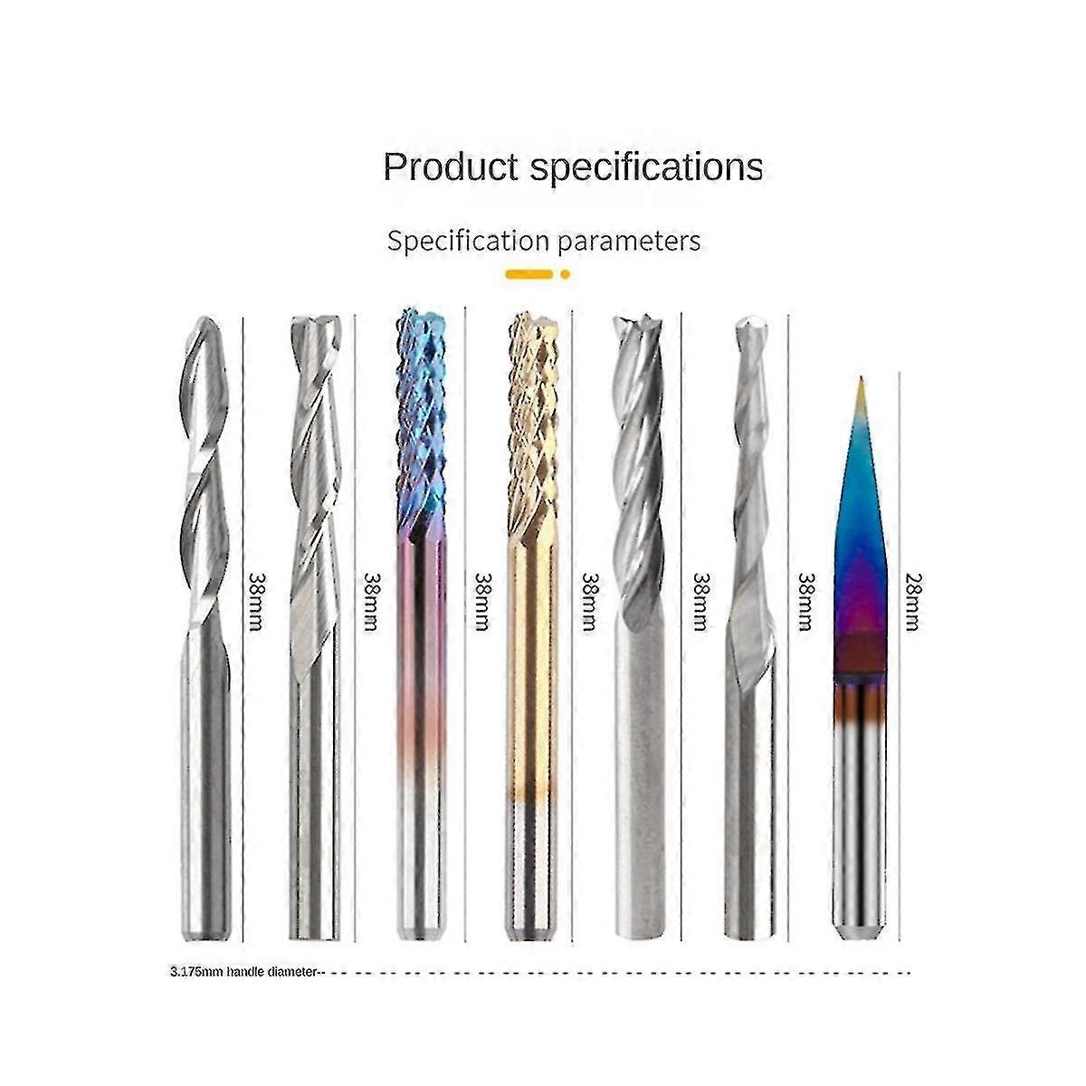 Fräser Set Acryl Schneidefräser Fräser Kit A