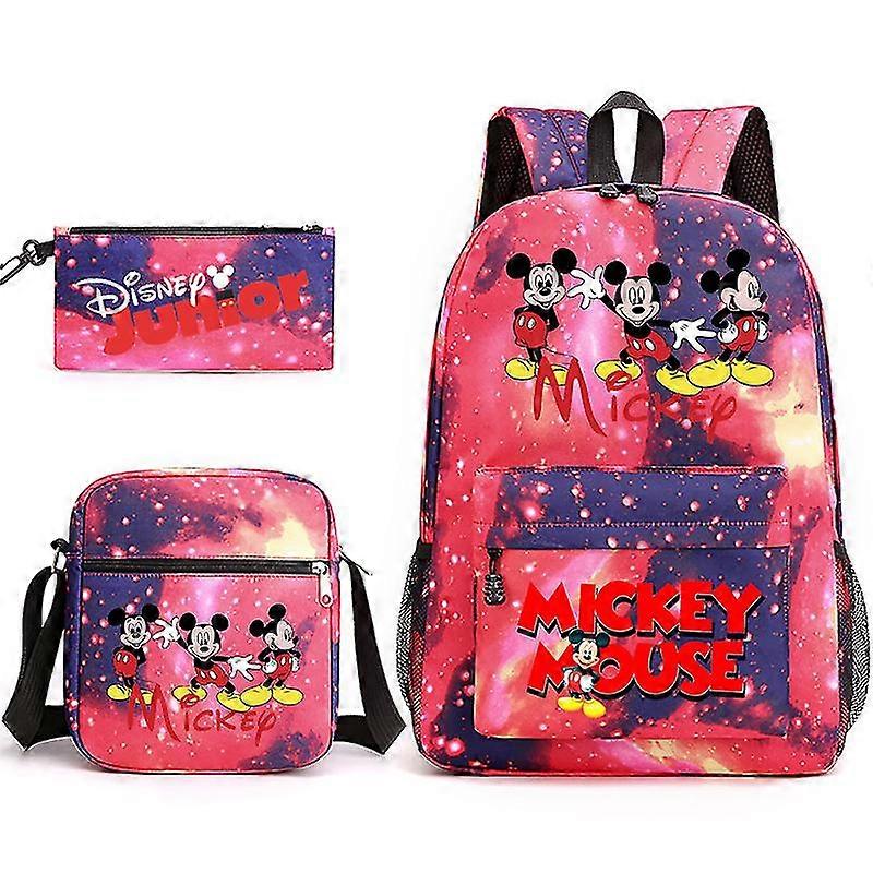 Mickey Mouse Backpack Fashion Travel Bag Children Schoolbag Girls Boys Learning Supplies Returning To School Gift Mochila