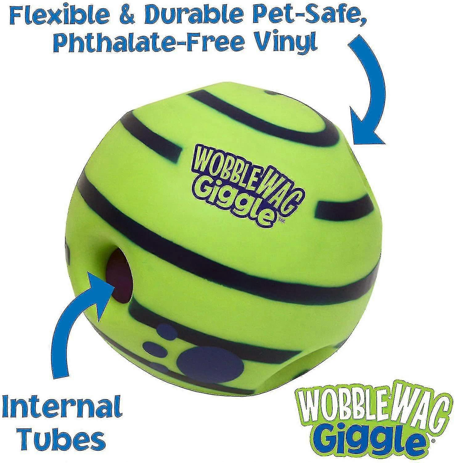 Wobble Wag Giggle Ball, Interactive Dog Toy