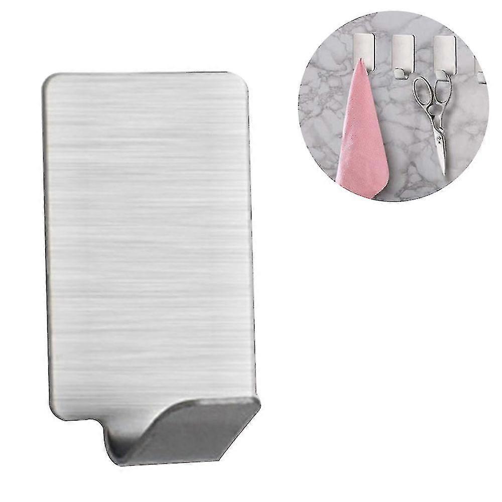 8 Pack Adhesive Hooks Wall Hooks Hangers Stick Cabinet Towel Hanger Hooks