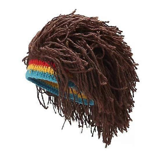 Yousheng New Arrival Rasta Wig Cap Unisex Hip Hop Braided Cosplay Party Beanie Hat Jamaica Handmade Cap Reggae Dreadlocks Africa Roots Wig