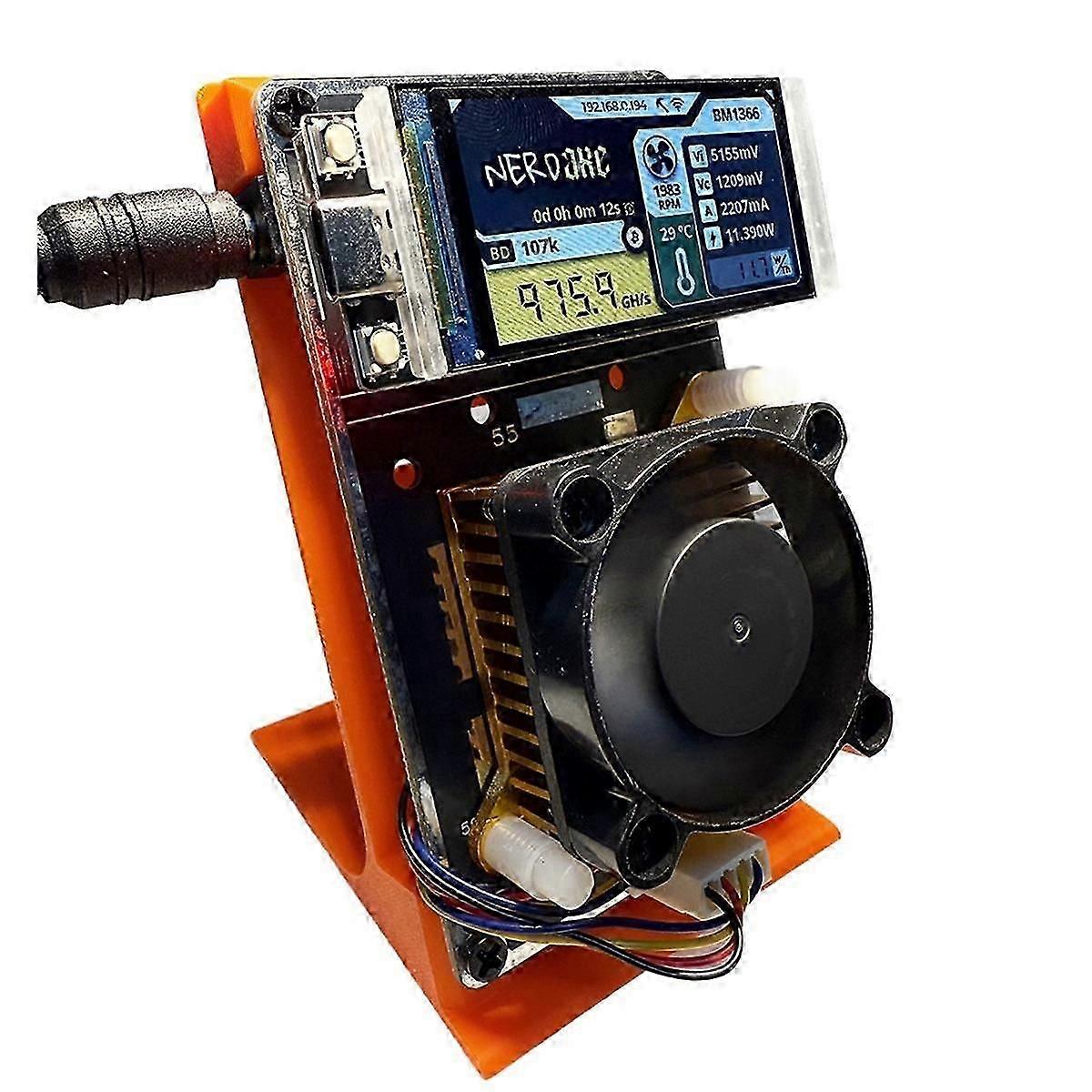 Oppgradert Nerdaxe Nerdminer Miner 500gh/s Solo Lottery Btc Miner Bm1366 Asic Chip Bitaxe Lotteri Min