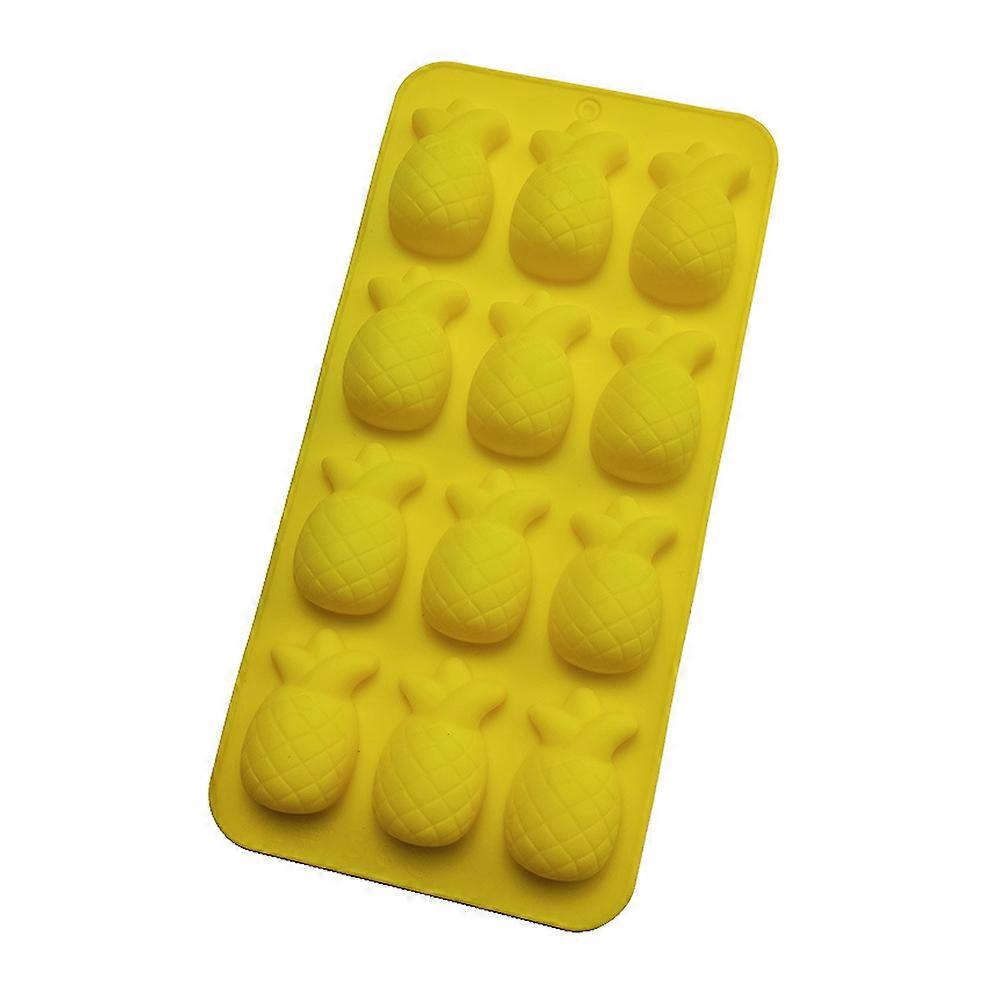 Pineapples Ice Cube Tray and Baking Mold,  Yellow