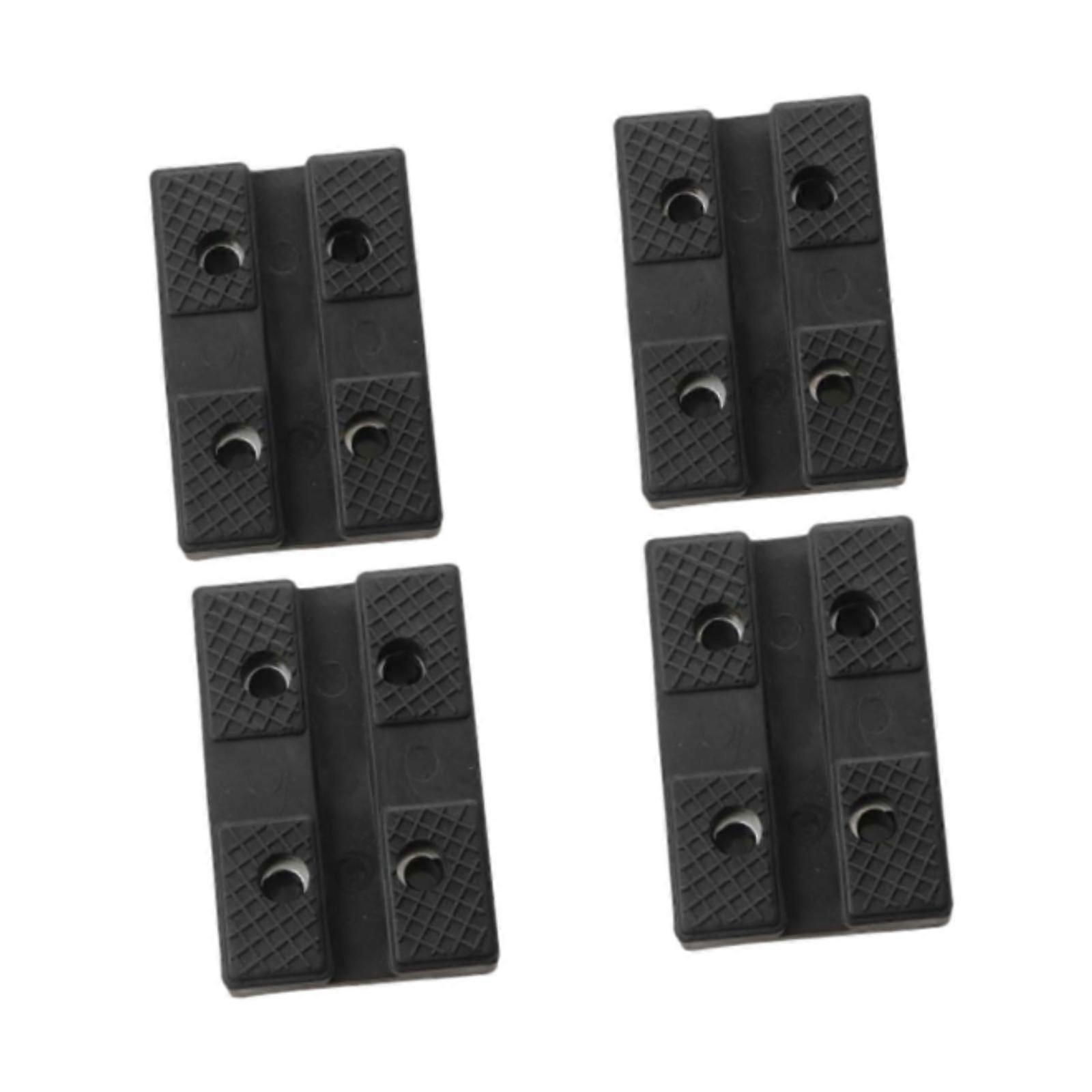 4 Pieces Lifting Jack Pads 4 Holes Multifunctional Rectangle Jack Stand Pads