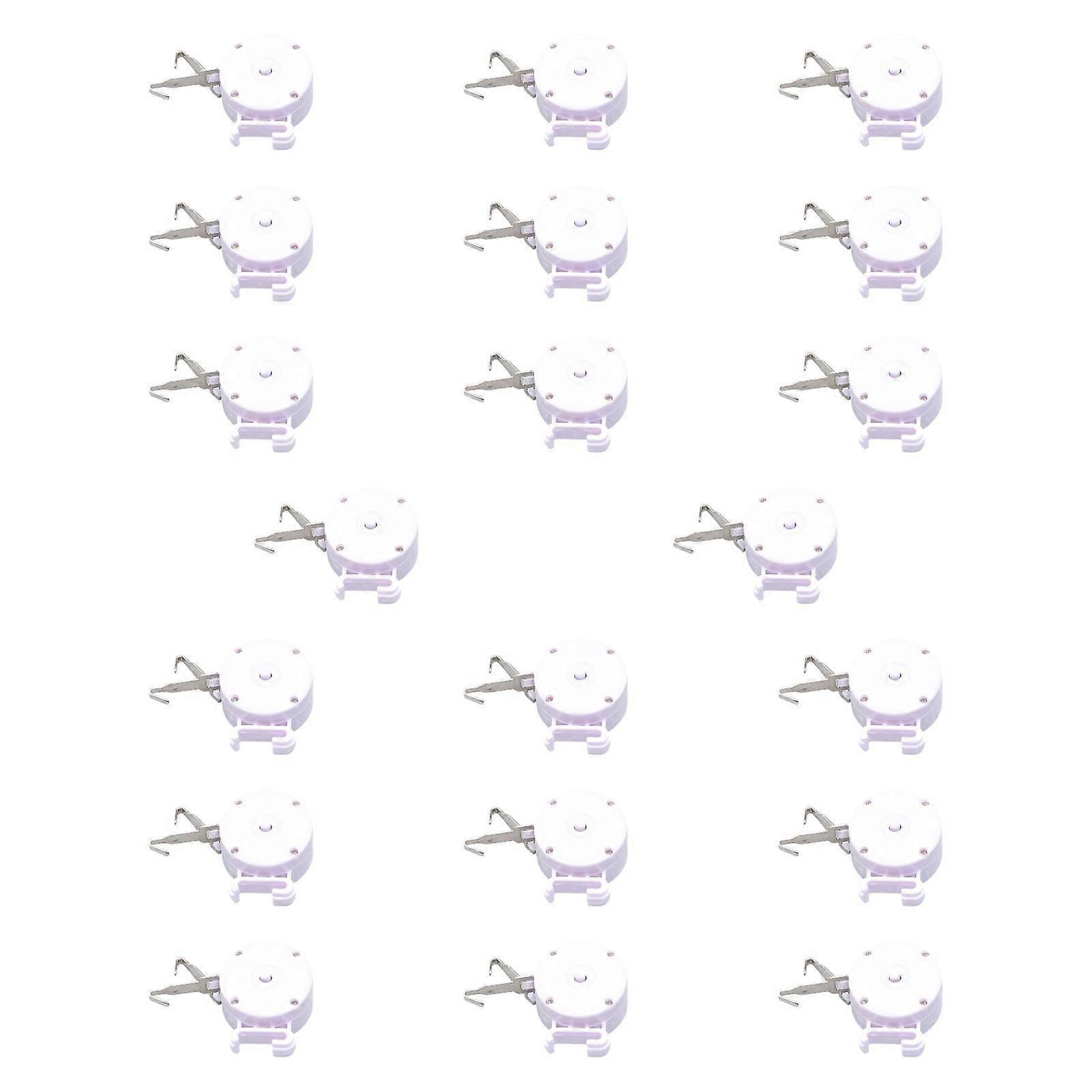 20 Pieces Perm Bar Wire Hanging Box Solid Wire Hanging Hook for Professional White A