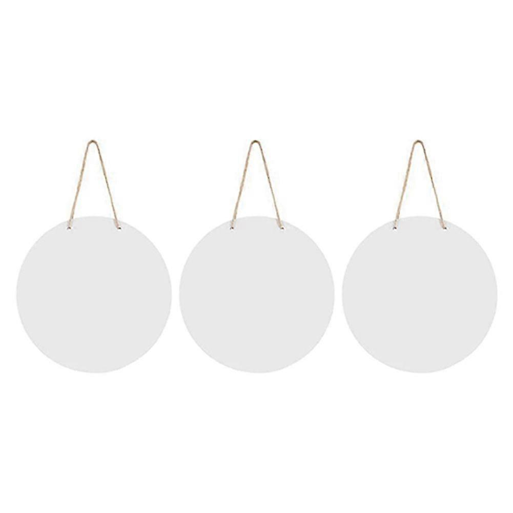 3pc Metal Sublimation Door Hanger Blanks,10 Inch Circle Unfinished Blank Sign Door Hanger, Blanks D