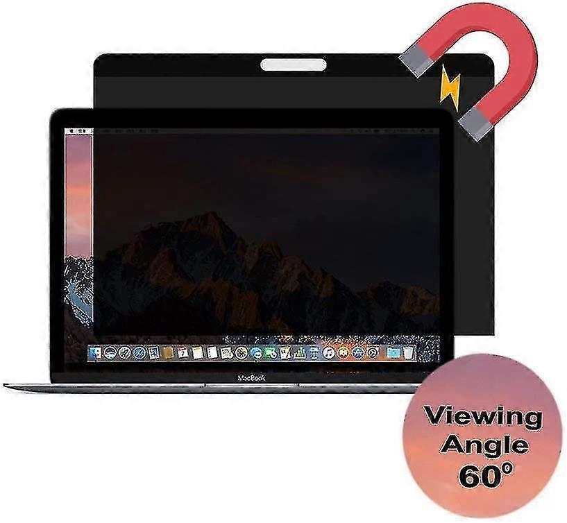 Easy On/off Magnetic Privacy Screen Filter For 15 Inch Macbook Pro Touch Bar/non-touch Bar (mid 2016,2017,2018,2019)-anti Glare Screen Protector