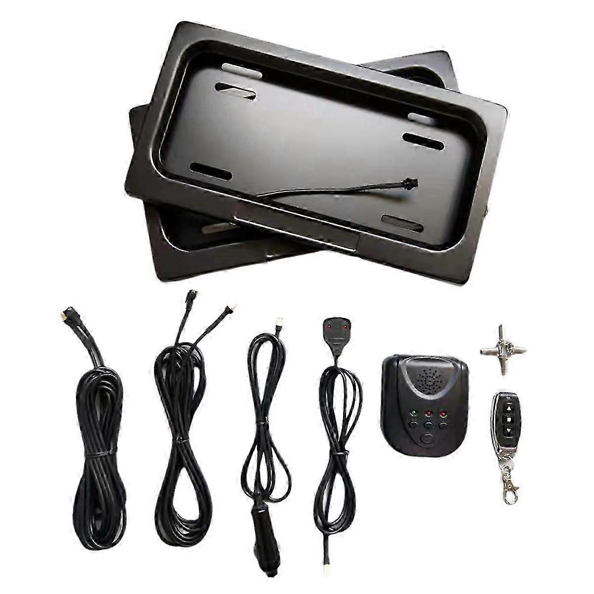 حامل لوحة ترخيص السيارة الكهربائية ، بالنسبة لنا رخصة عامة ، إطار لوحة ترخيص قياسي أمريكي ، 2 قطعة