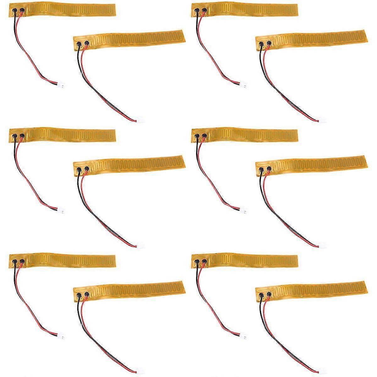 12 pezzi 20 mm x 140 mm piastra riscaldante adesiva, elementi riscaldanti pi 24 V 72 W piastra riscaldante adesiva in poliimmide