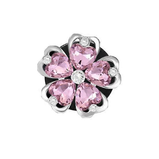 Car Aromatherapy Clip Good Leaf Flower Shape Five Smell Faux Crystal Auto