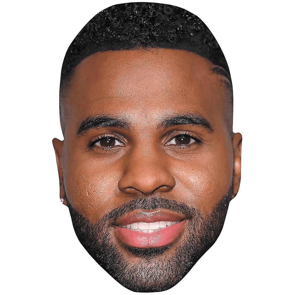 Jason Derulo (Beard) Celebrity Mask, Flat Card Face
