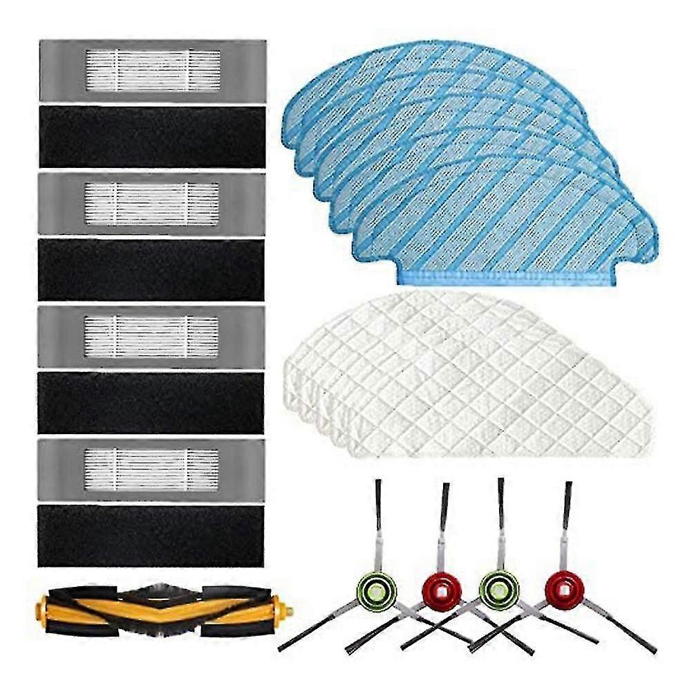 For Ecovacs Deebot Ozmo T8 Aivi Main Side Brush Hepa Filter Mop Pads