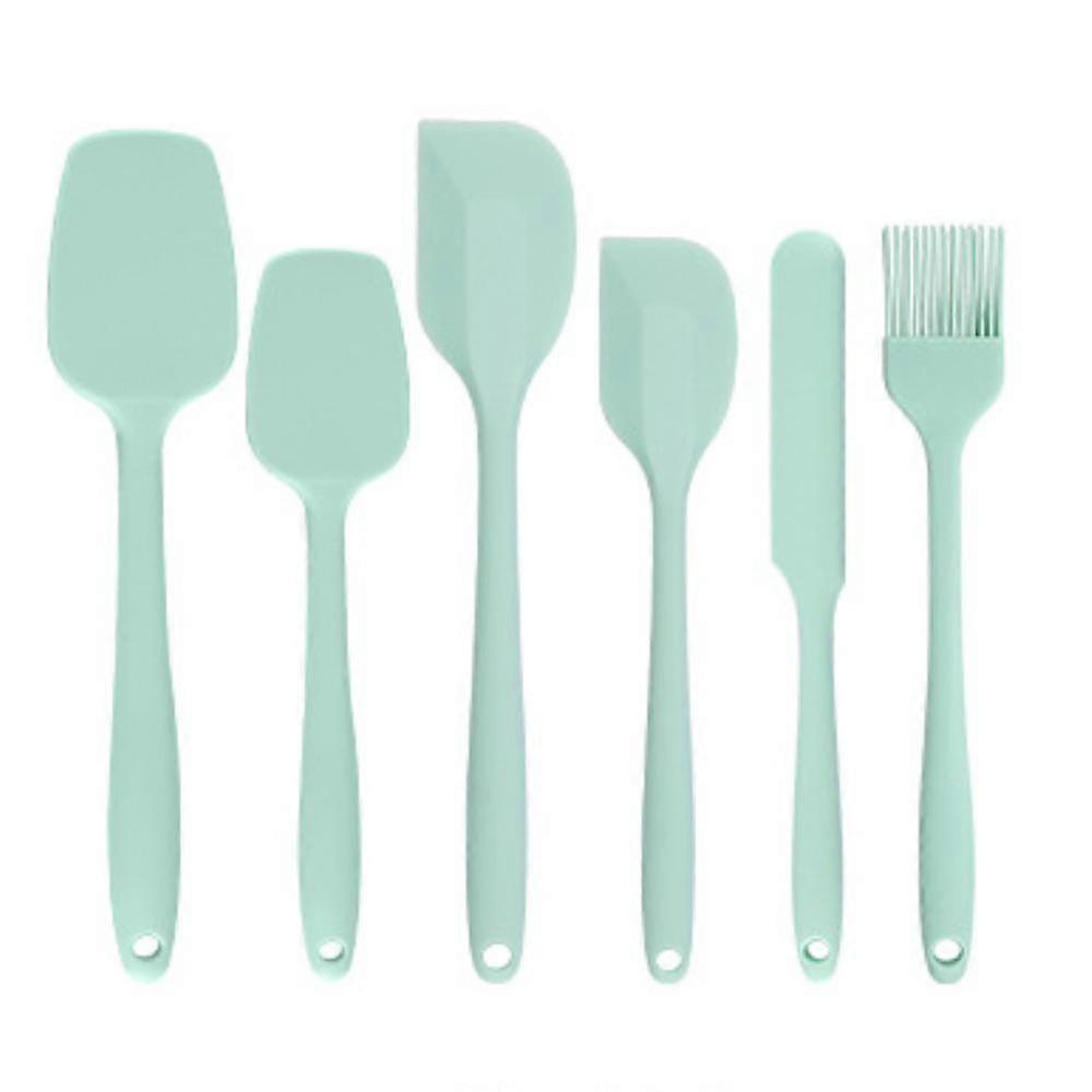 Silicone Spatula Set of 6 Seamless One-Piece Non-Stick Heat Resistant up 600°F Kitchen Utensils Silicone Scraper Cooking Baking