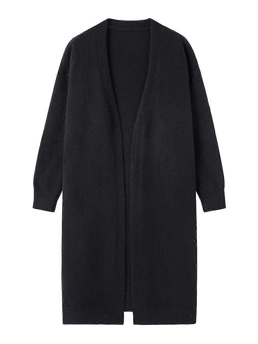 Spring Knitted Long Cardigan For Women Sweater Coat Female Fashion Autumn Outerwear Solid Lady Casual Clothes C-256